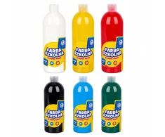 Astra Plakatų Dažai 1000 ml – 6 Spalvų Rinkinys
