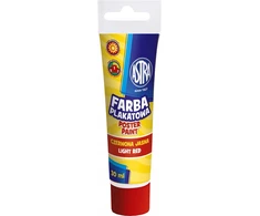 Astra plakatų dažai 30ml tūbelėje, ryškiai raudoni