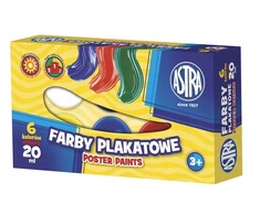 Astra plakatų dažai 6 vnt. x 20 ml