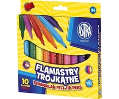 Astra storos flomasteriai, 10 spalvų