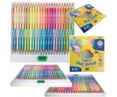 Astra trikampiai dvipusiai pasteliniai pieštukai 24