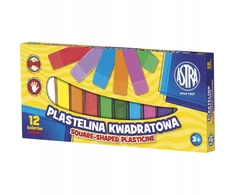 Astra Vaikiškas kvadratinis plastilinas 12 spalvų