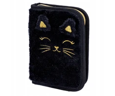 Astrabag Fluffy Kitty Juodas - mokyklinis dėklas su pilnu komplektu