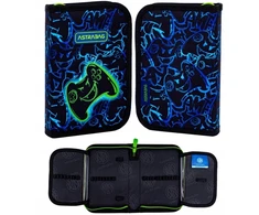 Astrabag Gaming dviejų skyrių mokyklinė penalas berniukams