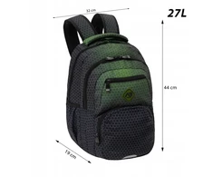 Astrabag Mokyklinė kuprinė jaunimui su skyriumi nešiojamam kompiuteriui, gradientas