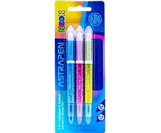 Astrapen 2in1 žymeklis ir rašiklis, neoninis, 3 vnt.