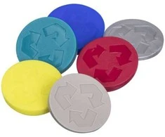 Atliekų tvarkymo ženklai šiukšliadėžėms Plast Team 6vnt. skirtingų spalvų