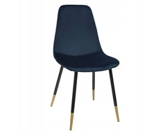 Atmosphera Moderni VELVET aksominė kėdė, mėlyna, svetainė