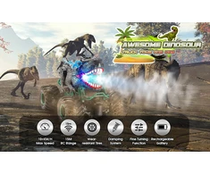 Atopdream Nuotoliniu būdu valdomas dinozaurinis automobilis, Monster Truck vaikams, pilka