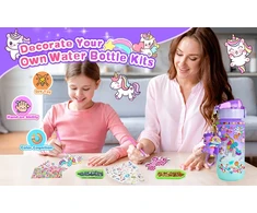 Atopdream Rinkinys vandens buteliukui pasigaminti patiems – violetinis vienaragis