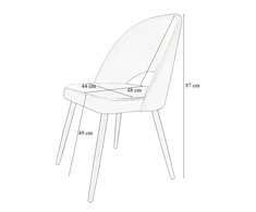 Atos Polo kėdė, juoda koja MG09
