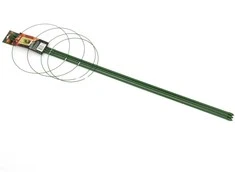 Atramos augalams/3 kuoleliai ir 4 žiedai H1.2m metalinė/žalia