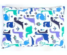ATSARGINĖ MEDVILNINĖ PAGALĖS UŽVALGA 40x60 cm MEDVILNĖ 100% DINO