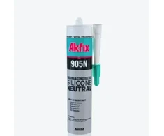 Atsparus oro sąlygoms silikonas AKFIX 915N, pilkos sp., 600 ml