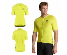 ATTABO Setvi vyriški dviračių marškinėliai, žalia, XL SLIM FIT LIGHTWEIGHT kvėpuojanti