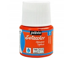 Audinių dažai - PéBéo - Setacolor nepermatomas - Oranžinė - 45 ml - Daugybė medžiagų