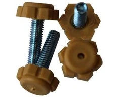 Aukščio reguliatorius M6 x 25 mm, d-20 mm, buko sp., 4 vnt.