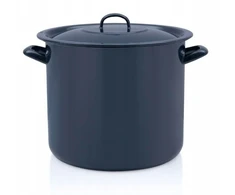 Aukštai emaliuotas puodas su dangčiu, 28 cm, 15 l, METALAC