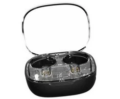 Ausinės į ausis STREETZ, permatomos, juodos / T150-BLK / 6612030