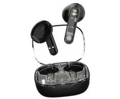 Ausinės į ausis STREETZ, permatomos, juodos / T150-BLK / 6612030