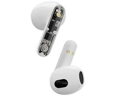 Ausinės į ausis STREETZ, permatomos, baltos / T150-WHT/ 6612031