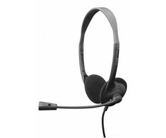 Ausinės su lankeliu ir mikrofonu HS-707 Sbox USB/1.5m juodi