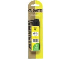 Austi apvalūs batraiščiai Calzanetto 1 pora / 120 cm juodi