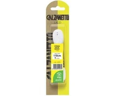 Austi plokšti batraiščiai Calzanetto 1 pora / 110 cm balti