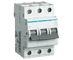 Automatinis jungiklis HAGER, 3P, C, 20A, 6kA, 3 mod.