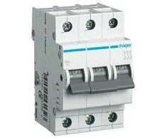 Automatinis jungiklis HAGER, 3P, C, 20A, 6kA, 3 mod.