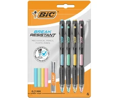 Automatinis pieštukas Bic 0.7mm su papildymais ir trintuku