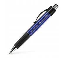 Automatinis tušinukas Faber-Castell Plus Ball 1407, 0.7mm, mėlynos spalvos, mėlynos spalvos korpusas