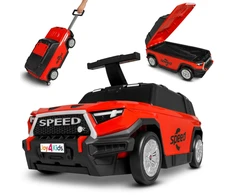 AUTOMOBILINIS lagaminas 3 viename, VAIKŲ AUTOMOBILIS PUSH JOY4KIDS
