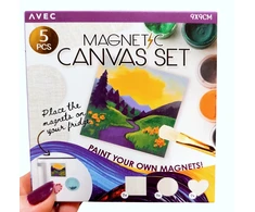 Avec MAGNETINĖ drobė tapybai Kūrybinis rinkinys DIY MAGNETS 5 vnt