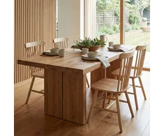 Avida Design Alberto Natural Classic Tradicinė medinė virtuvės valgomojo kėdė