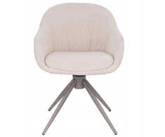 Avida Design Greta rusvai gelsvas minkšta pasukama kėdė Home Office Living Room valgomajam