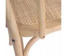Avida Design Medinė kėdė Borgo Natural Rattan Natural Vintage Retro Living Room