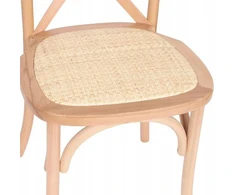 Avida Design Medinė kėdė Solido Natural Rattan Natural Boho Svetainė Balkonas Terasa