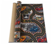AW DYWAN samochody CARS DISNEY AUTA ulice 150x200