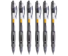 Azaris GEL PEN juodas automatinis 0,5mm 6vnt rašiklių rinkinys