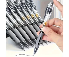 Azaris GEL PEN juodas automatinis 0,5mm 6vnt rašiklių rinkinys