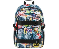 Baagl Mokyklinė kuprinė - Vaikiškos mokyklos kuprinės su ergonomiška nugara, krūtinės diržu ir atšvaitais (Batman Comics)