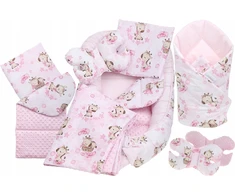 BABY COCOON NEST MINKY PIECE XXL BABYMAM RINKINYS, 7 ELEMENTAI.