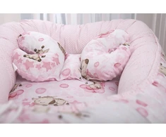 BABY COCOON NEST MINKY PIECE XXL BABYMAM RINKINYS, 7 ELEMENTAI.