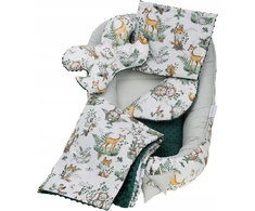 BABY COCOON NEST MINKY PIECE XXL BABYMAM RINKINYS, 7 ELEMENTAI.