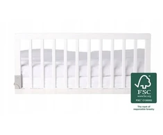 Baby Dan – medinis saugos turėklas lovai, baltas