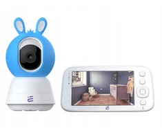 Mėlyna Smart Baby Monitorius Camera WiFi Rotating FHD Lullaby Alarm Baby Guard + Monitorius Mėlyna Encore View