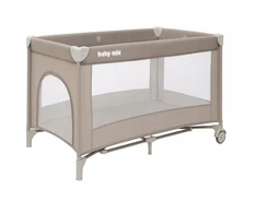 Baby Mix kelioninė lovelė Simple smėlio spalvos