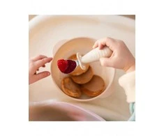 Baby Ono BABYONO - Saugūs plieniniai stalo įrankiai vaikams, mėlyni, 12 mėn.+