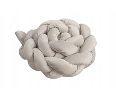 Baby Raj Ochraniacz do łóżeczka warkocz velvet spalva smėlio spalva 200 cm / 2m